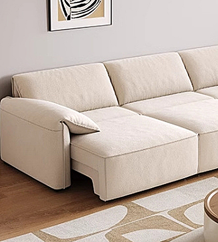 Sliding sofa components, showcasing DELTA CAINA's functional hardware designed for smooth operation and enhanced sofa versatility.